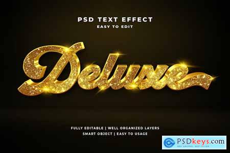 3D Gold Luxury Text Style Effect