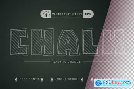 School Chalk - Editable Text Effect, Font Style