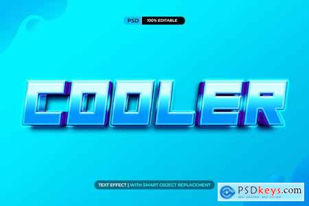 Psd Text Effect - 3D Blue Shiny