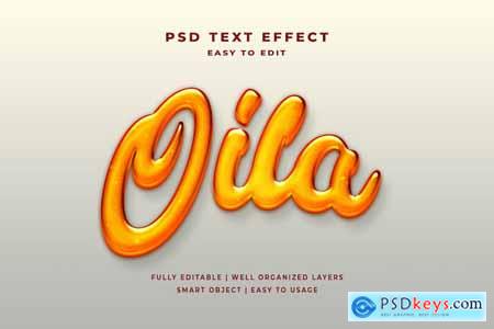 Liquid Oil Text Style Effect