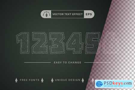 School Chalk - Editable Text Effect, Font Style