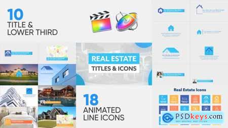 Real Estate Titles & Icons For Final Cut Pro X