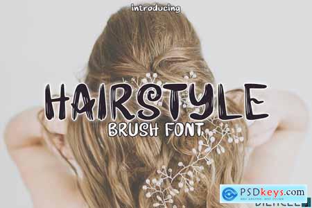 Hairstyle - Brush Font
