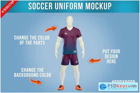 Soccer Uniform Mockup Template