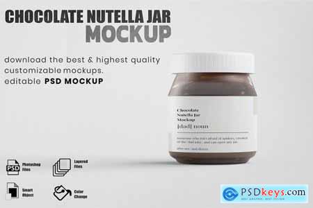 Chocolate Nutella Jar Mockups