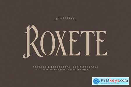 Roxete Vintage Serif Font