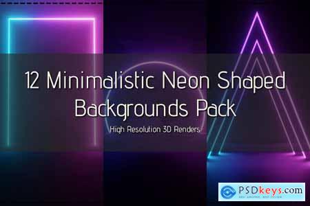 12 Minimal Neon Glow Backgrounds Exclusive Pack