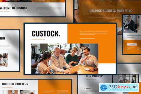 Custock Business Presentation PowerPoint Template