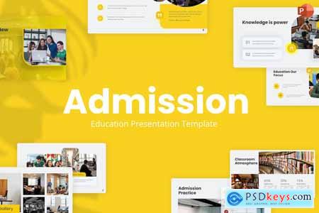 Admission Yellow Creative Education PowerPoint