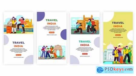 Group of People Travel India Instagram Story 39083237