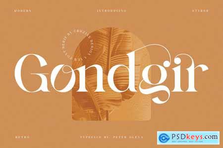 Gondgir - Elegant Serif Font