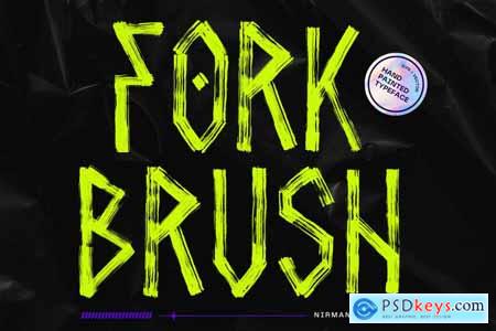 Fork Brush SVG - Logo Font