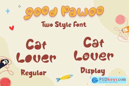 Good Pawoo - Display Font
