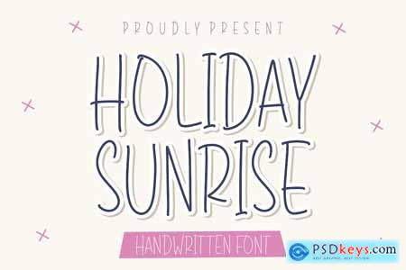Holiday Sunrise Handwritten Font
