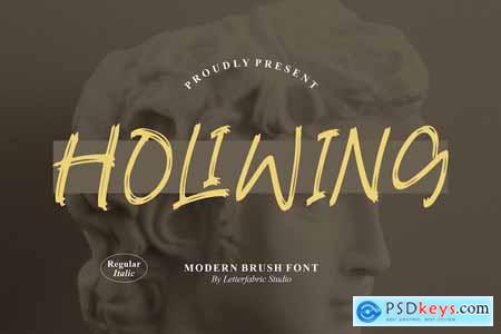 Holiwing Modern Brush Font