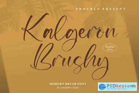 Kalgeron Brushy Modern Brush Font