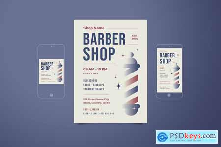 Barber Shop Flyer Set