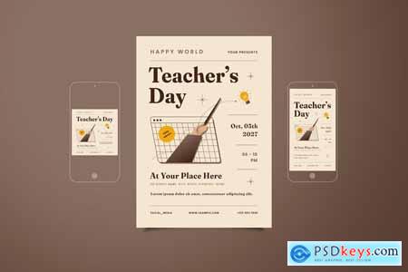 World Teacher's Day Flyer Set B59ZDNB