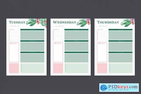 Tropical Style Weekly Planner