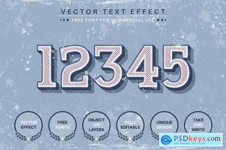 Classic Retro - Editable Text Effect, Font Style