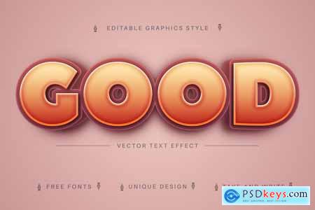 Good 3D - Editable Text Effect, Font Style
