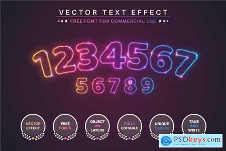 Light Unicorn - Editable Text Effect