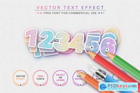 Unicorn Sticker - Editable Text Effect, Font Style
