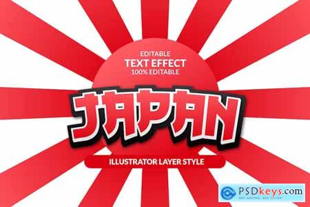 Japan Editable Vector Text Effect