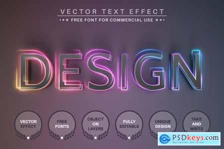 Design Unicorn - Editable Text Effect, Font Style