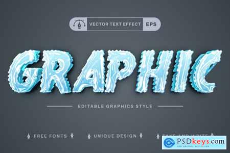 Winter - Edit Text Effect, Editable Font Style