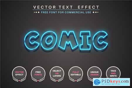 Night Party - Editable Text Effect, Font Style
