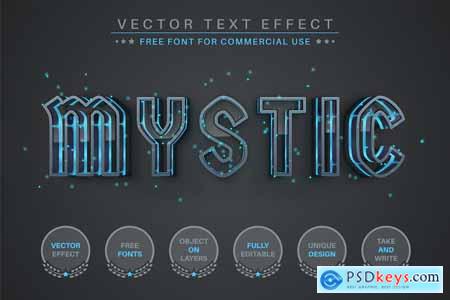 Mystic - Editable Text Effect, Font Style