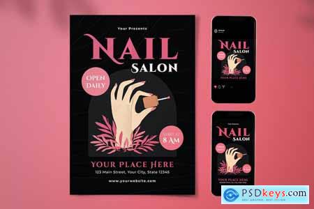 Nail Salon Flyer Set