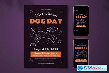 International Dog Day Flyer Set