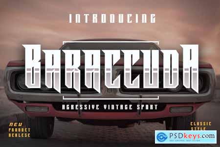 Baraccuda - Aggressive Font