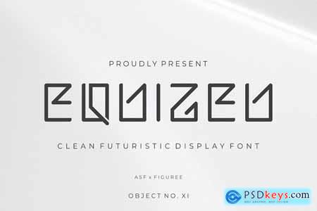 Equizeu - Clean Futuristic Font
