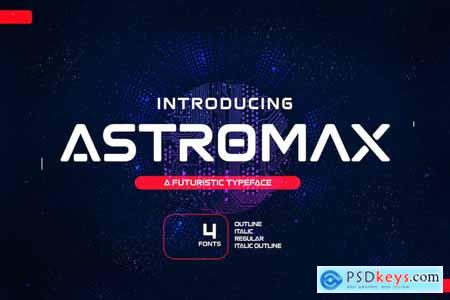 Astromax - A Futuristic Typeface