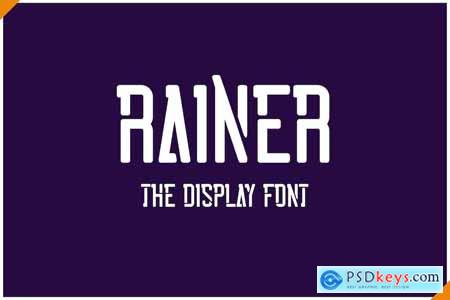 Rainer - Display font