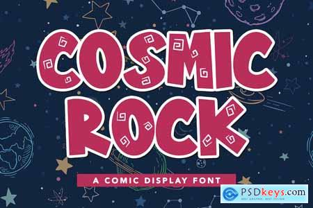Cosmic Rock - A Comic Display Font