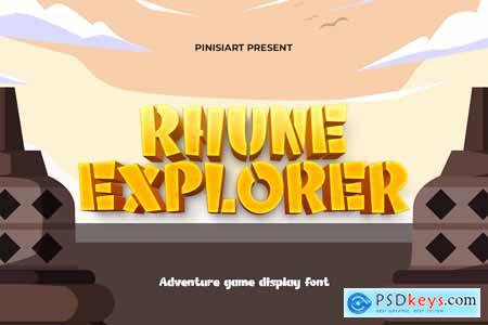 Rhune Explorer - Adventure Game Display Font