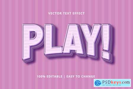 Play 3D - Text Effect Editable