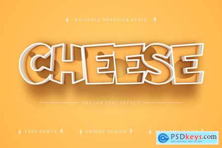 Cheese Stroke - Editable Text Effect, Font Style