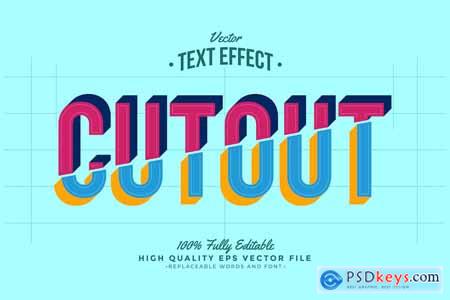 Type Cut Effect Text