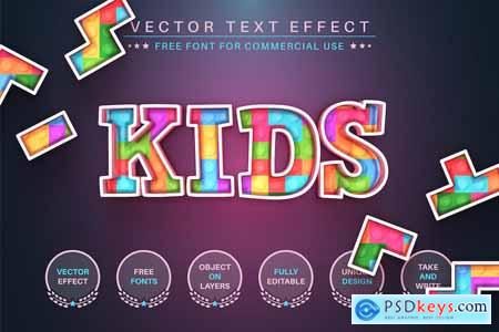 Kids Game - Editable Text Effect, Font Style