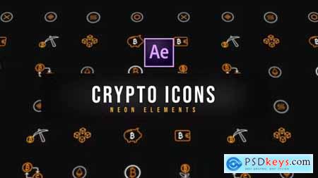 Crypto Neon Icons - Resizable 39177894