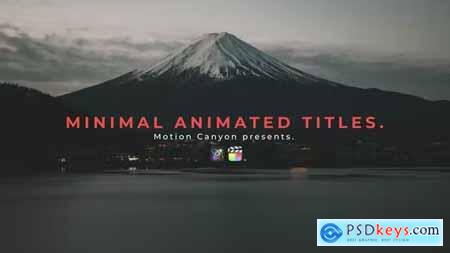 Minimal Animated Titles. 39100774 