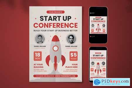 Start Up Conference Flyer Set