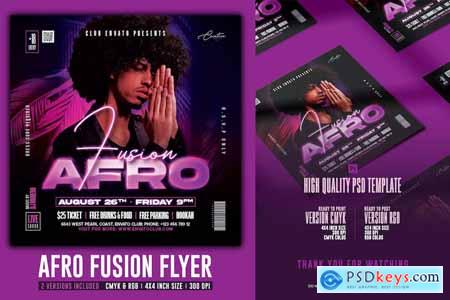 Afro Fusion Party Flyer