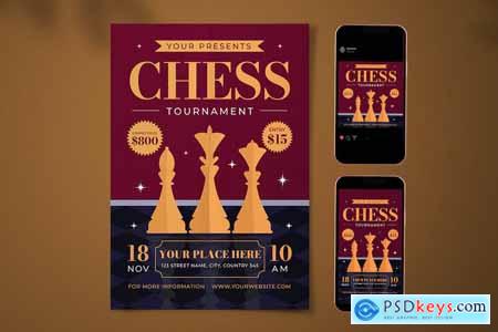 Chess Tournament Flyer Set
