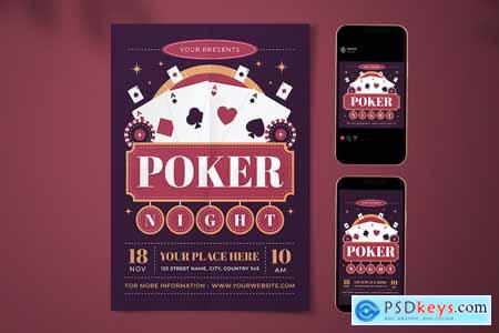 Poker Night Flyer Set #12